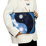 Sky And Space Yin Yang Print Laptop Sleeve