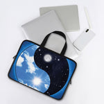 Sky And Space Yin Yang Print Laptop Sleeve With Handle