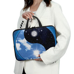 Sky And Space Yin Yang Print Laptop Sleeve With Handle