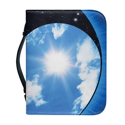Sky And Space Yin Yang Print Leather Bible Cover