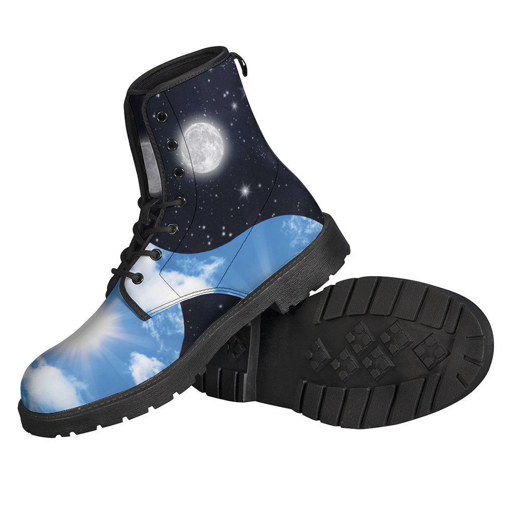 Sky And Space Yin Yang Print Backpack