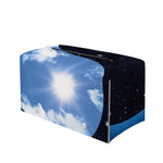 Sky And Space Yin Yang Print Leather Tissue Box Cover