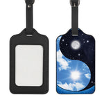 Sky And Space Yin Yang Print Luggage Tag