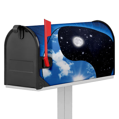Sky And Space Yin Yang Print Mailbox Cover