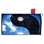 Sky And Space Yin Yang Print Mailbox Cover