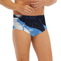 Sky And Space Yin Yang Print Men's Briefs