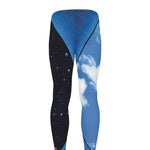 Sky And Space Yin Yang Print Men's leggings