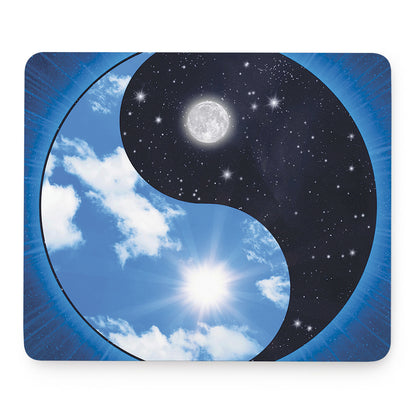 Sky And Space Yin Yang Print Mouse Pad