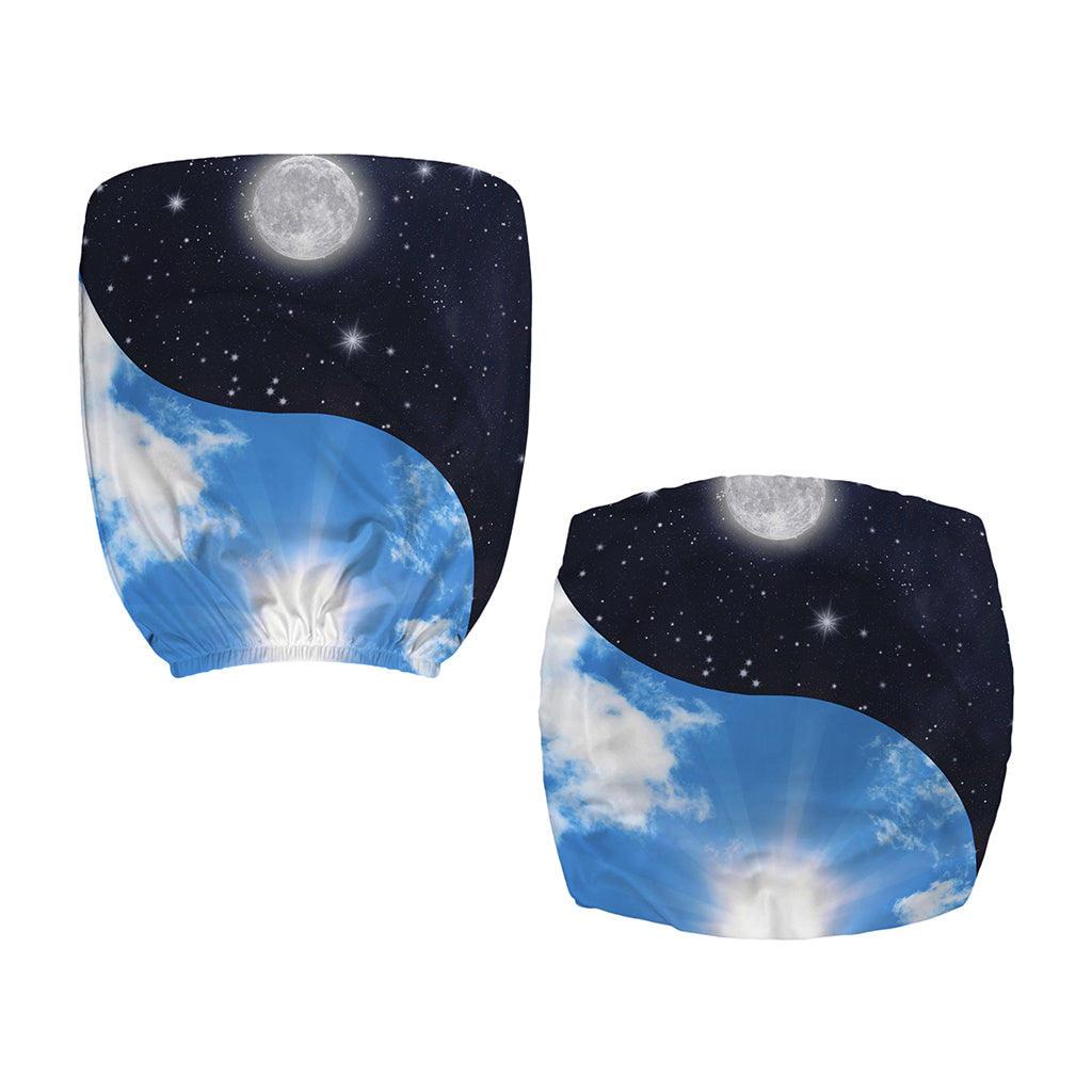 Sky And Space Yin Yang Print Office Chair Cover