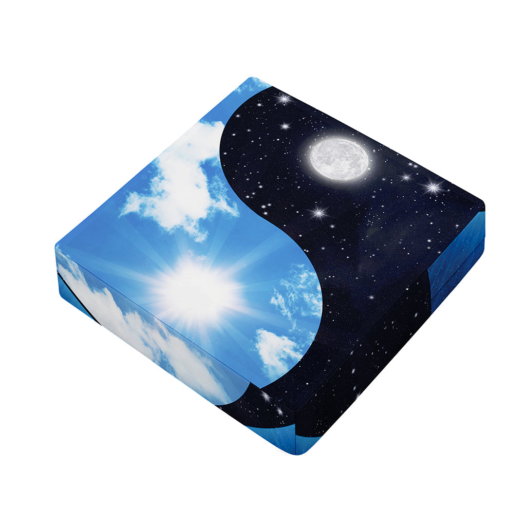 Sky And Space Yin Yang Print Outdoor Seat Cushion Cover