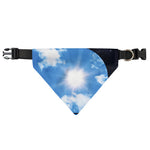 Sky And Space Yin Yang Print Over The Collar Dog Bandana