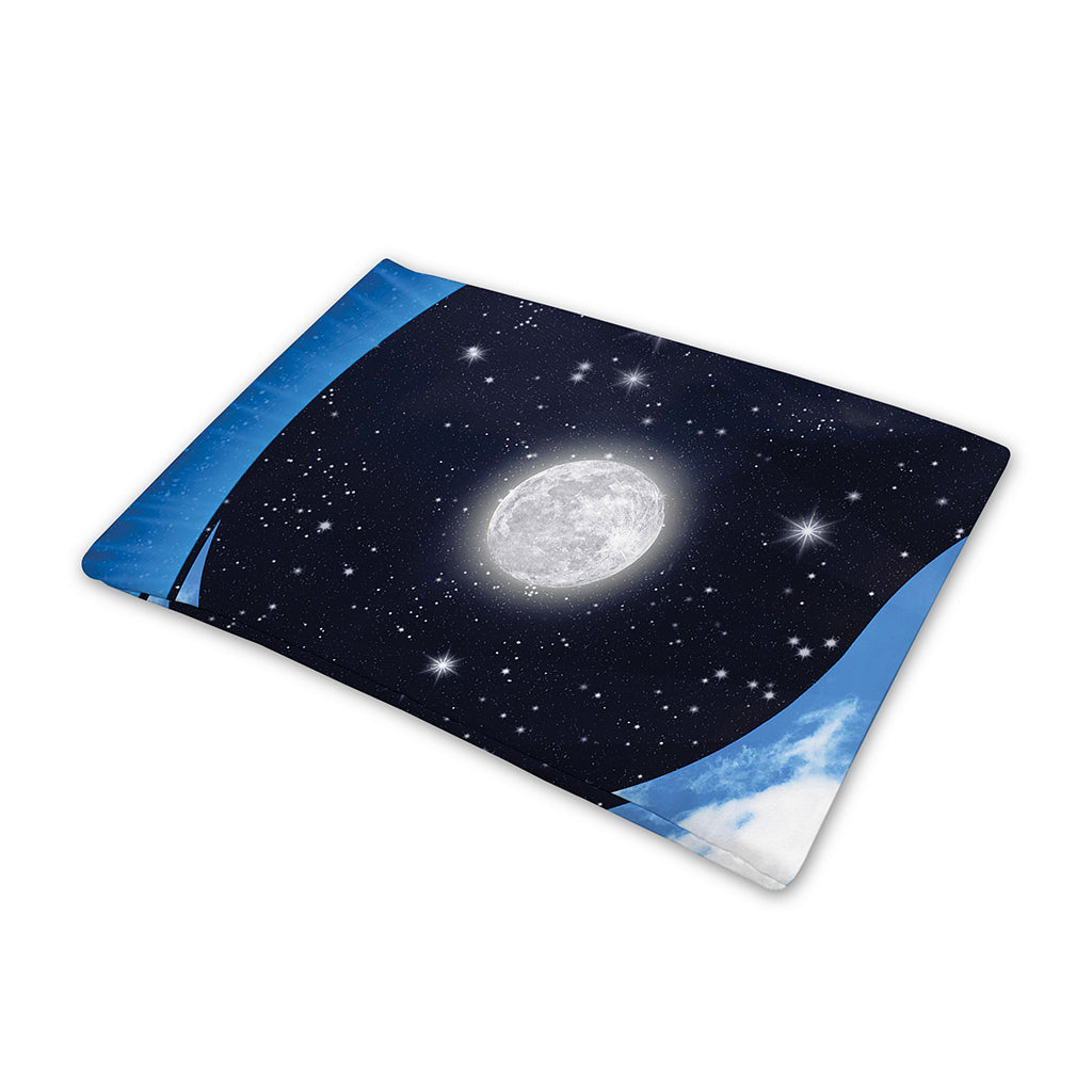 Sky And Space Yin Yang Print Pet Cooling Mat Cover