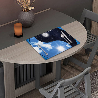 Sky And Space Yin Yang Print Placemat