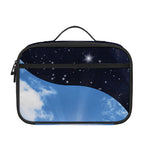 Sky And Space Yin Yang Print Portable Lunch Bag