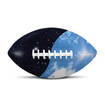 Sky And Space Yin Yang Print Rugby Ball