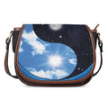 Sky And Space Yin Yang Print Saddle Bag