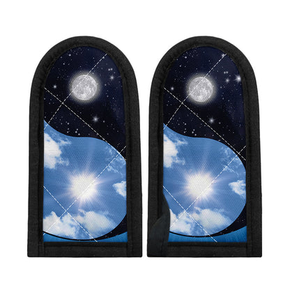 Sky And Space Yin Yang Print Skillet Handle Cover