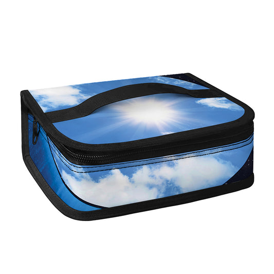 Sky And Space Yin Yang Print Small Lunch Bag