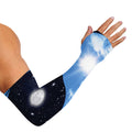 Sky And Space Yin Yang Print Sun Protection Arm Sleeves