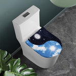 Sky And Space Yin Yang Print Toilet Lid Cover