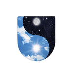 Sky And Space Yin Yang Print Toilet Lid Cover