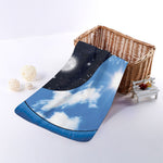 Sky And Space Yin Yang Print Towel
