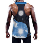 Sky And Space Yin Yang Print Training Tank Top