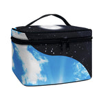Sky And Space Yin Yang Print Travel Makeup Bag