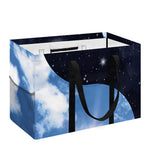 Sky And Space Yin Yang Print Utility Tote Bag