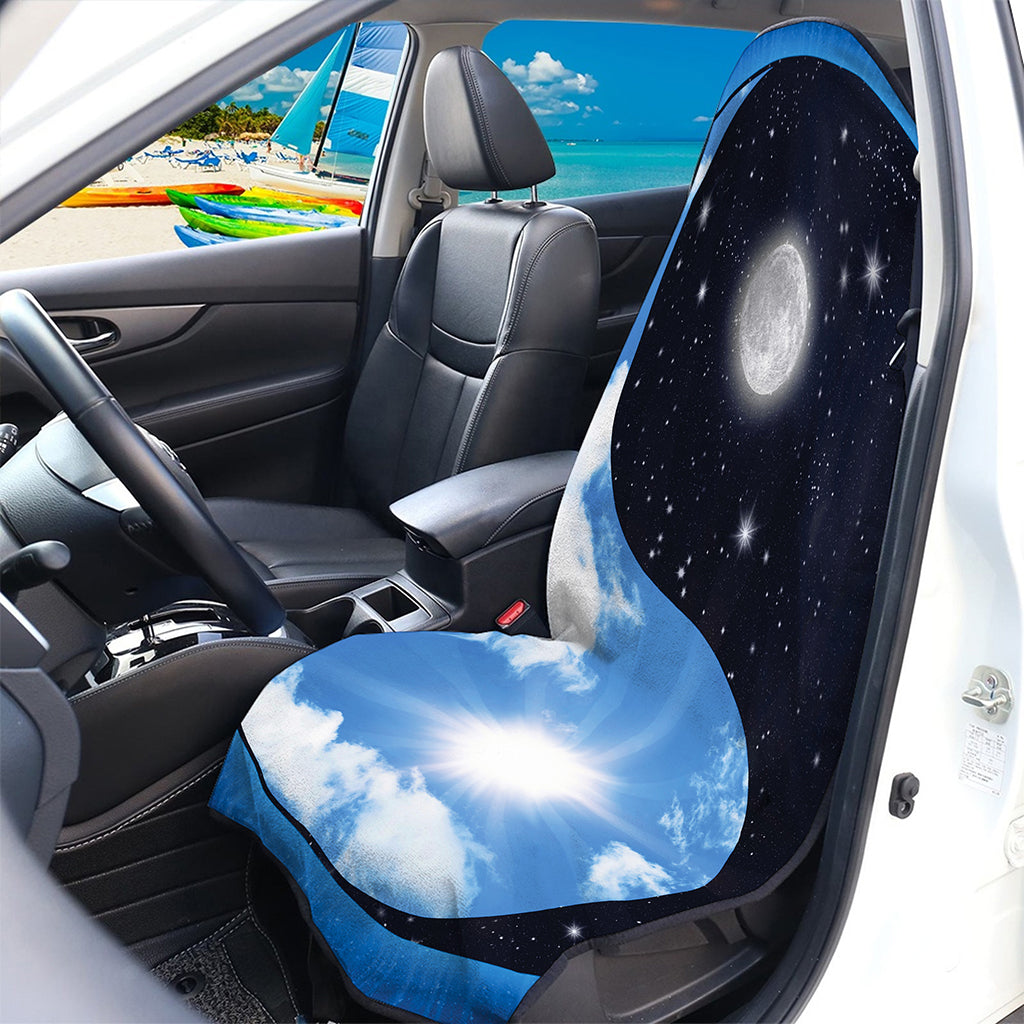 Sky And Space Yin Yang Print Waterproof Car Seat Cover
