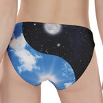 Sky And Space Yin Yang Print Women's Panties
