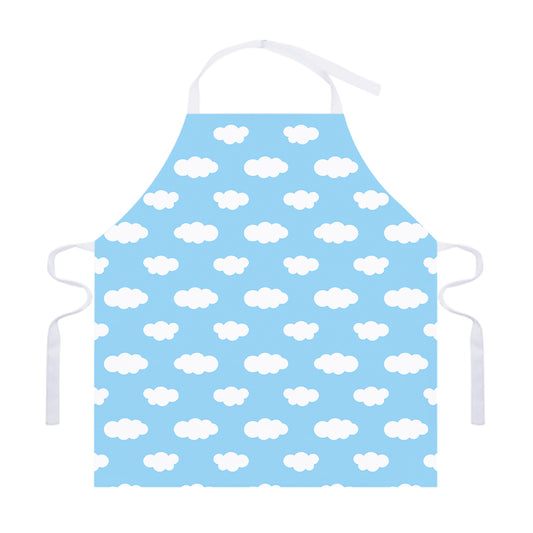 Sky Cloud Pattern Print Adjustable Apron