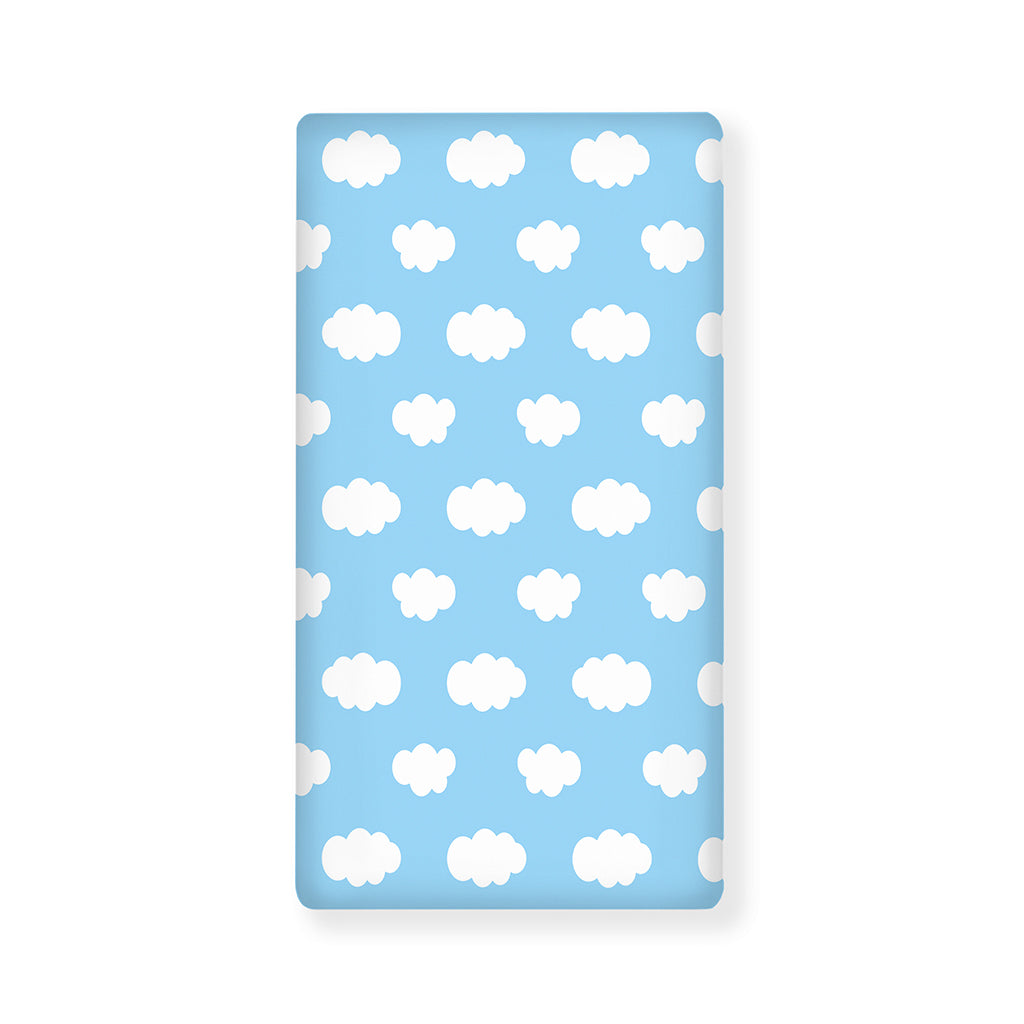 Sky Cloud Pattern Print Baby Crib Sheet