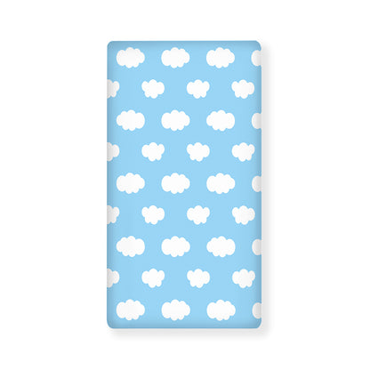 Sky Cloud Pattern Print Baby Crib Sheet