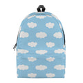 Sky Cloud Pattern Print School Backpack