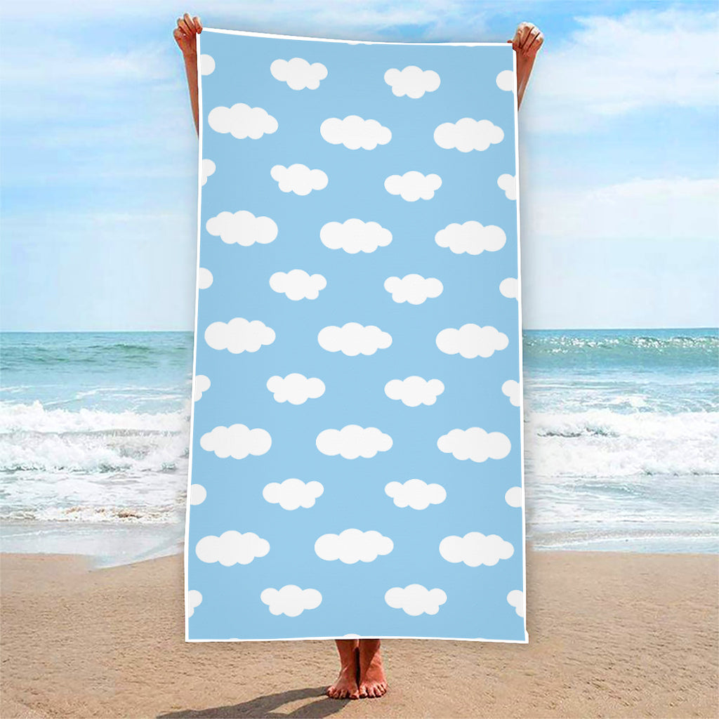 Sky Cloud Pattern Print Beach Towel