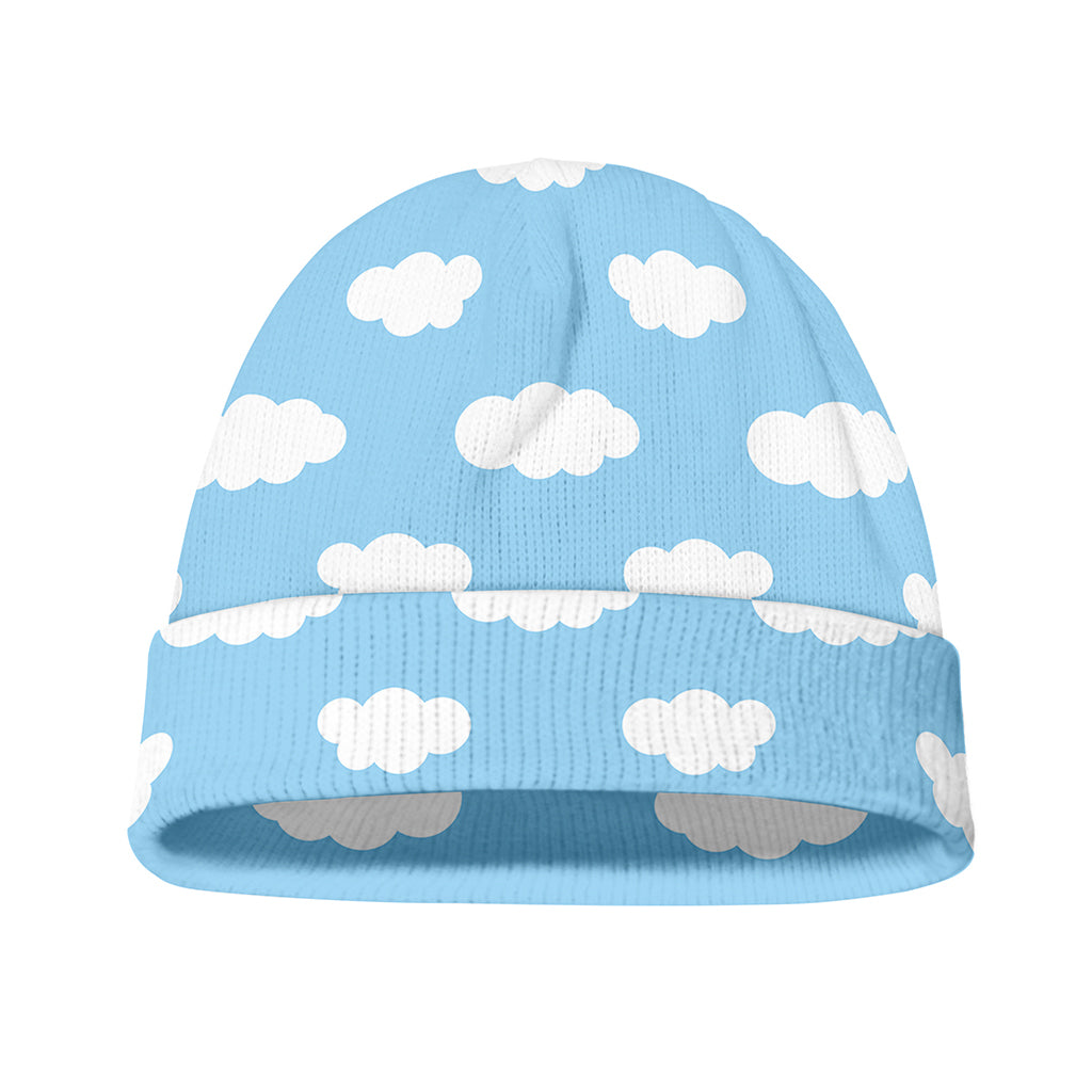 Sky Cloud Pattern Print Beanie