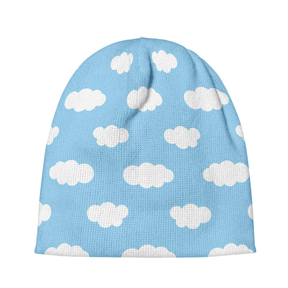 Sky Cloud Pattern Print Beanie