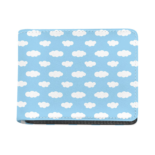 Sky Cloud Pattern Print Bifold Wallet
