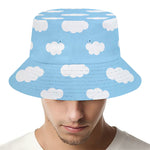 Sky Cloud Pattern Print Bucket Hat