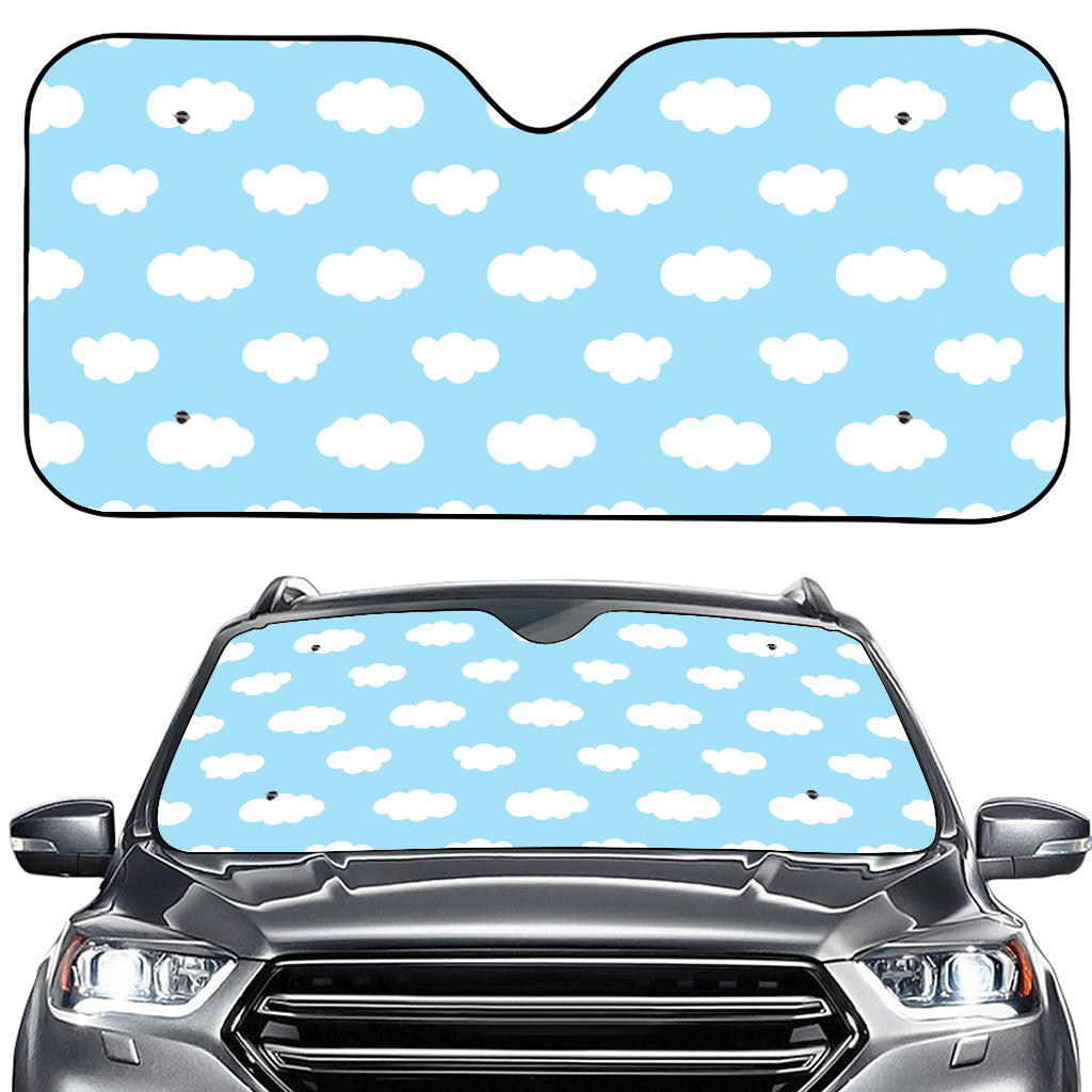 Sky Cloud Pattern Print Car Windshield Sun Shade