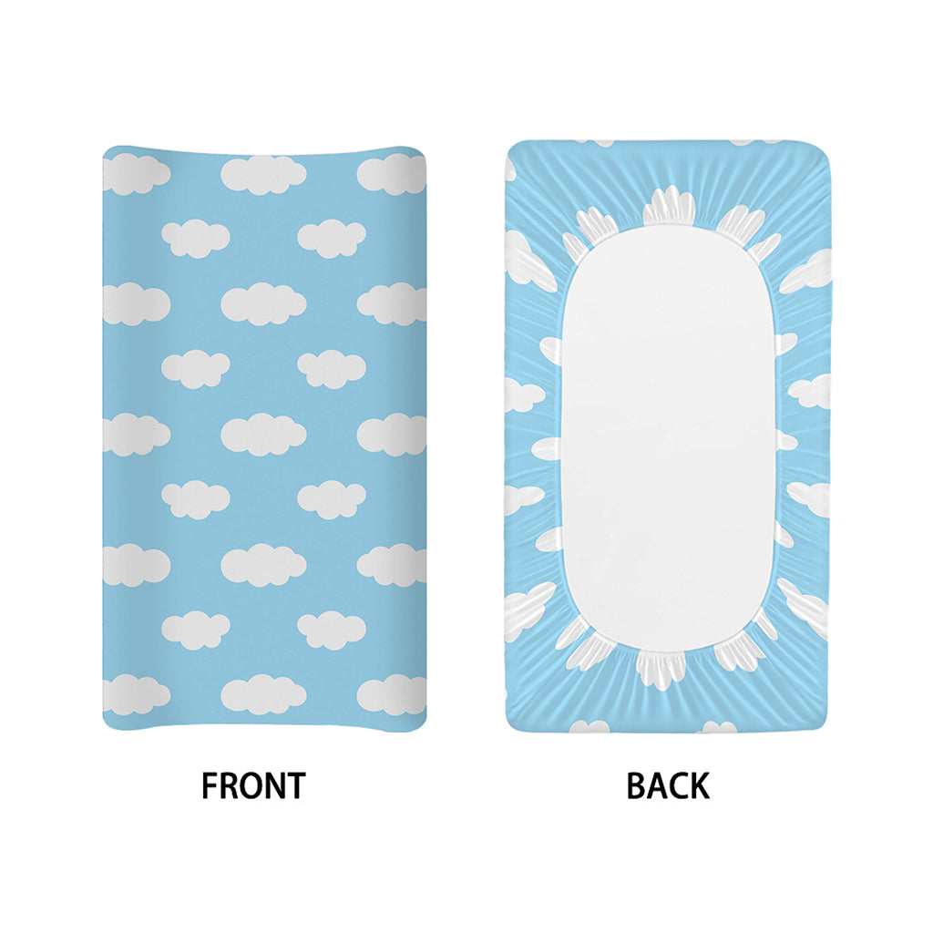 Sky Cloud Pattern Print Changing Pad Cover