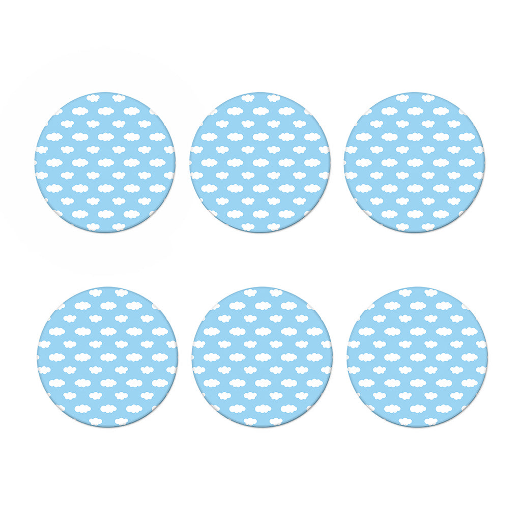 Sky Cloud Pattern Print Coaster Set