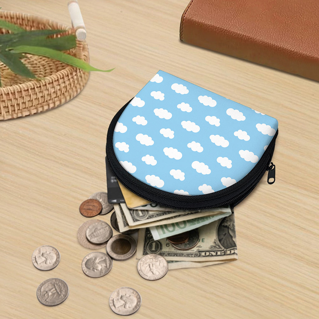 Sky Cloud Pattern Print Coin Purse