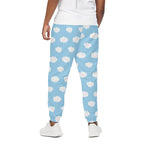 Sky Cloud Pattern Print Cotton Pants