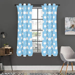 Sky Cloud Pattern Print Curtain