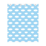 Sky Cloud Pattern Print Curtain