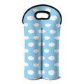 Sky Cloud Pattern Print Double Neoprene Wine Tote