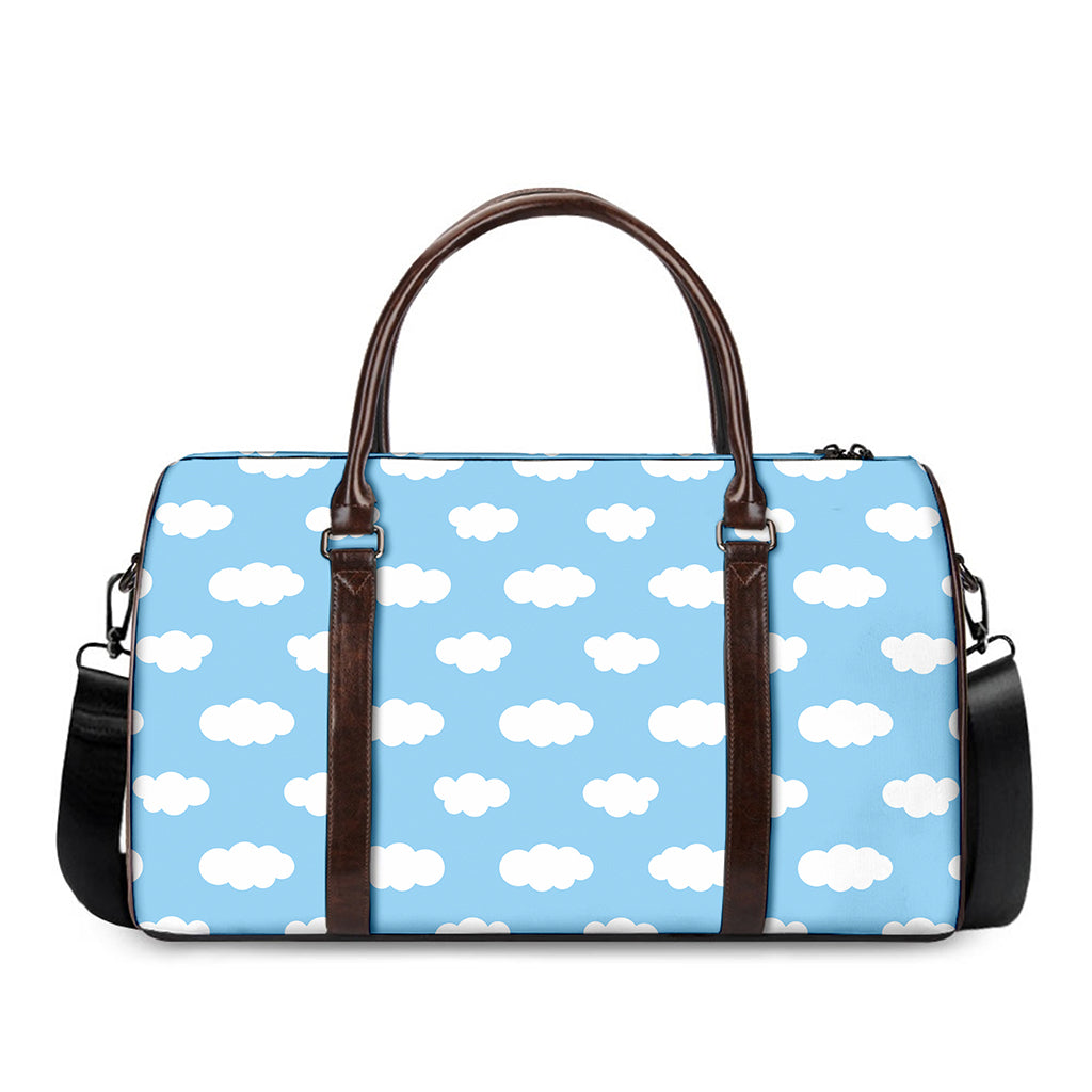 Sky Cloud Pattern Print Duffle Bag