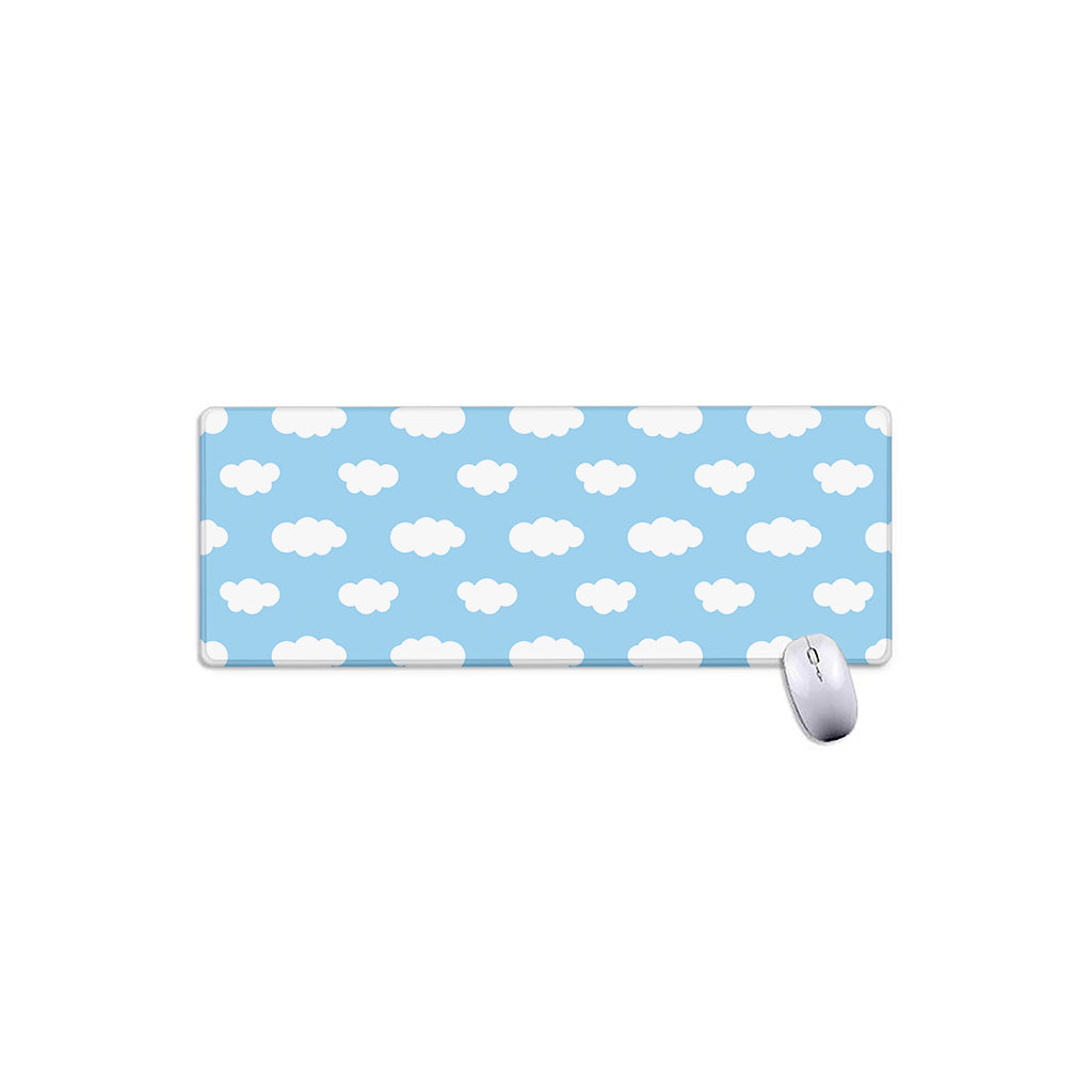 Sky Cloud Pattern Print Extended Mouse Pad